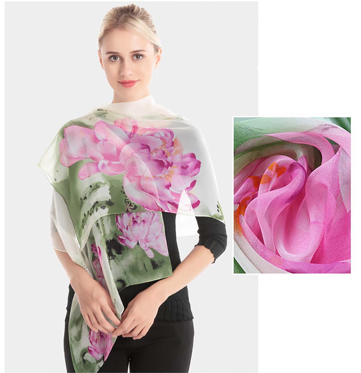 xyueanlo GG-003 Georgette Grace Scarf - View 1